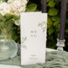 Menu delikatne rozkładane, menu na ślub, na wesele, boho, menu wiosenne, menu minimalistyczne